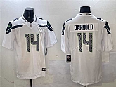 Men's Seattle Seahawks #14 Sam Darnold White 2025 Vapor Limited Football Stitched Jersey,baseball caps,new era cap wholesale,wholesale hats